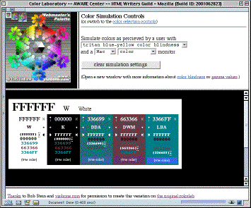 screenshot showing colorlab in active use